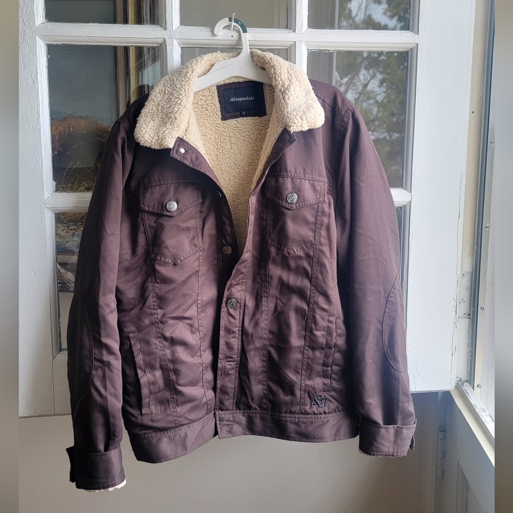 Aeropostale Shearling (Faux) Barn Jacket